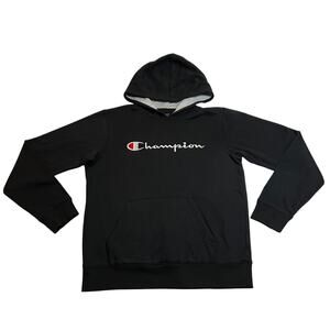 Champion Boy's Pullover Logo Sweatshirt Hoodie Size XL Casual Athleisure Comfy